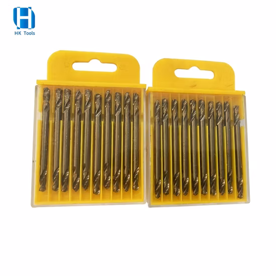 Full Grinding HSS Double-End Twist Drill Bit Kit Twist Drill Bits